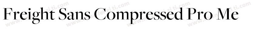 Freight Sans Compressed Pro Medium字体转换